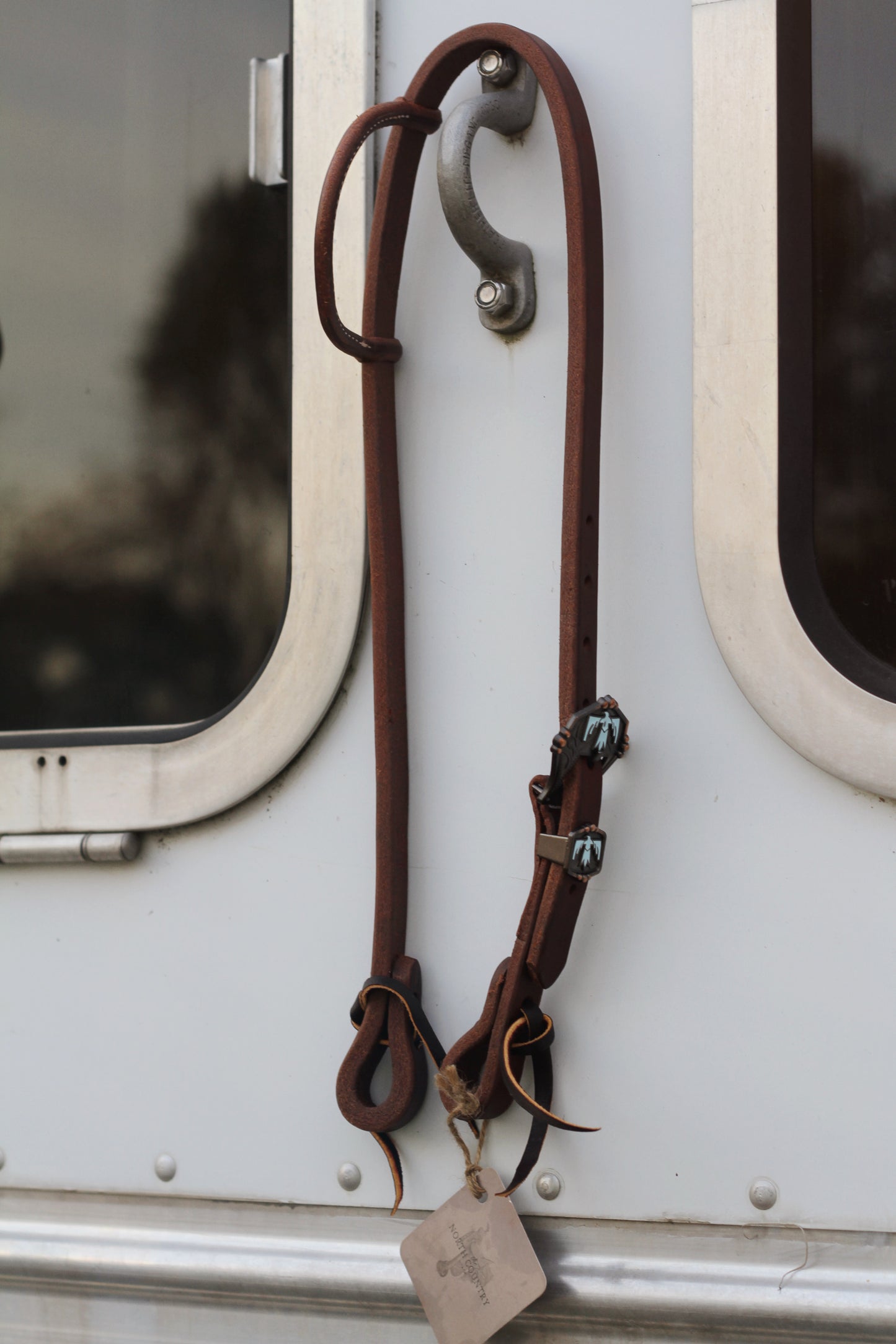 Turquoise Thunderbird Slip Ear Headstall