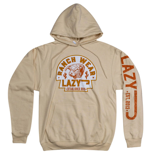 Tan & Rust Lazy J Ranch Hereford Arrowhead Hoodie